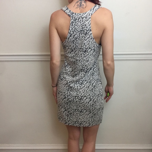 Free People Leopard Print Mini Stretch Cute Dress - Picture 2 of 8